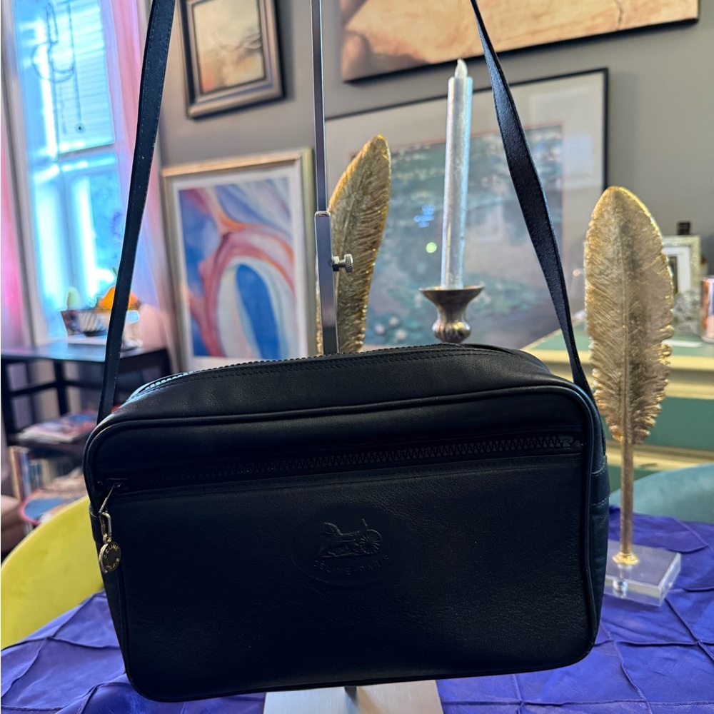 Classic & Vintage Celine Black Leather Shoulder Bag